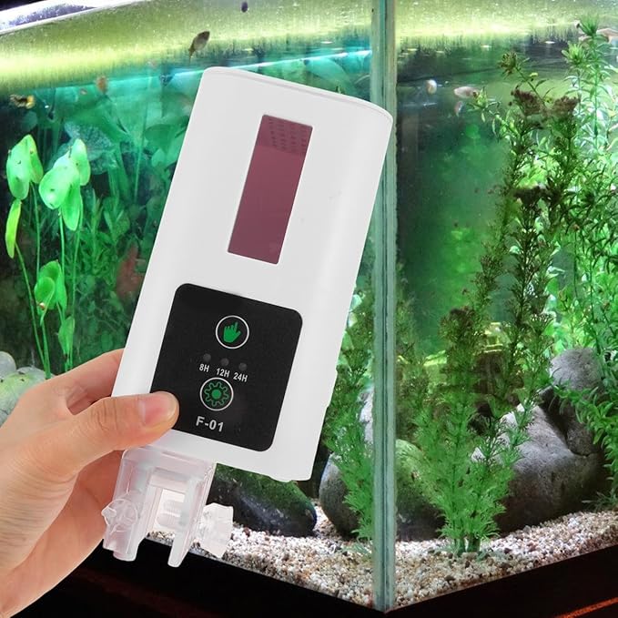 Artibetter Automatic Turtle Feeder and Aquarium Feeding Machine with Timer Electric Fish Feeder for Fish Tanks Suitable for Pond and Home Use