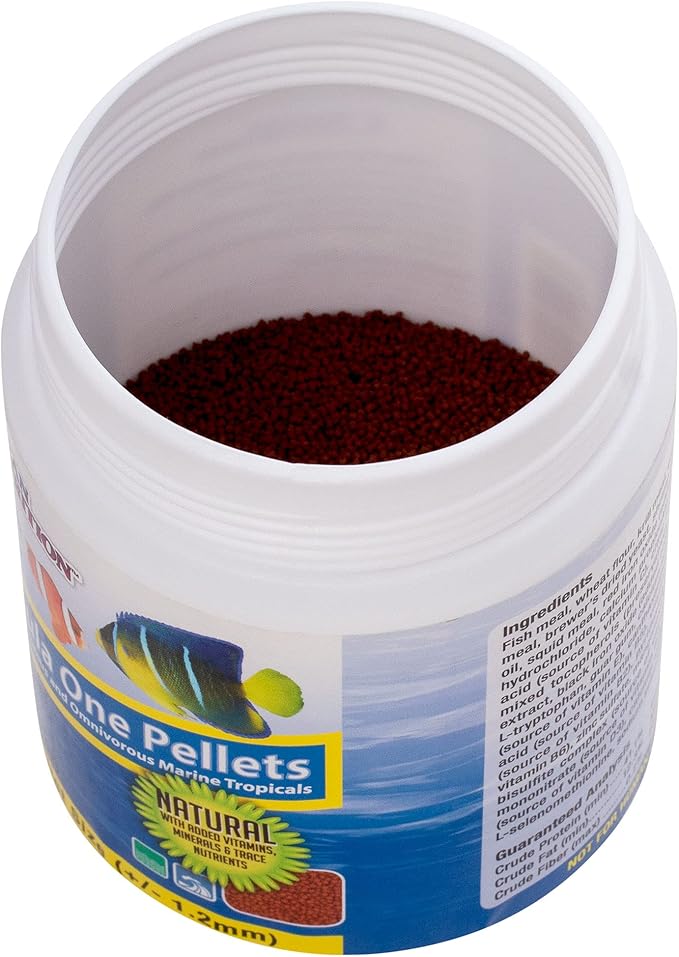 Ocean Nutrition Fish Food - Tropical Fish Food, Soft Moist Sinking Pellets, High Protein(41%) Guppy Fish Food, Fish Food Flakes Alternative, 7 oz (200 g), Small Pellet