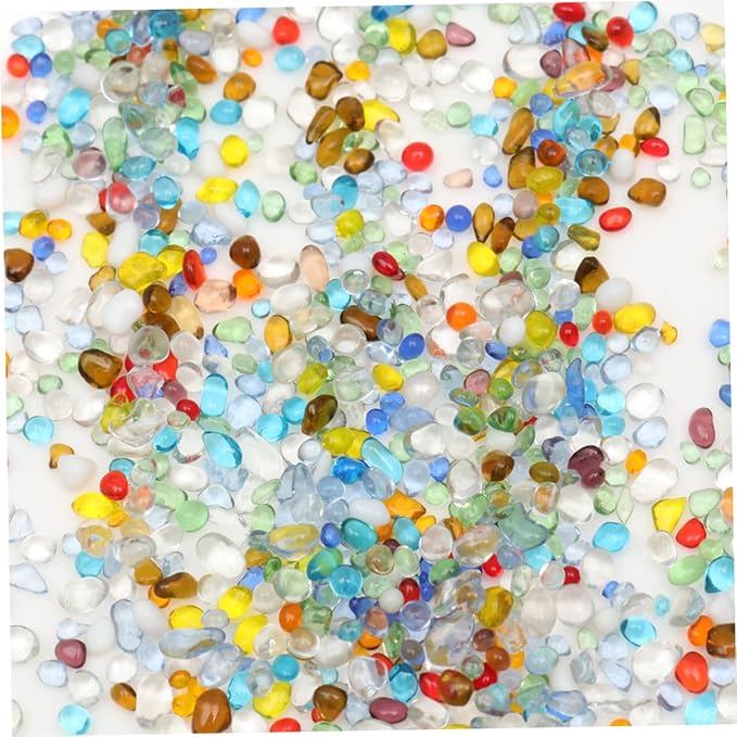 VANZACK Aquarium Stone Decor 500g Pack Fish Tank Bottom Stone Ornaments for Freshwater Saltwater Fish Tanks