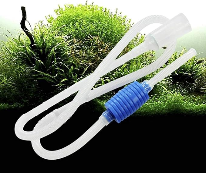 Wave Point Aquarium Fish Tank Siphon Gravel Cleaner - A Hand Siphon Pump to Drain and Replace Your Water in Minutes!