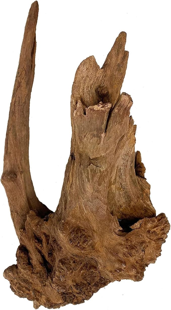 Kathson 4 PCS Aquarium Driftwood Decoration - Natural Branches for Fish Tank, Reptile Terrarium Habitat - Assorted Sizes Wood Accessories