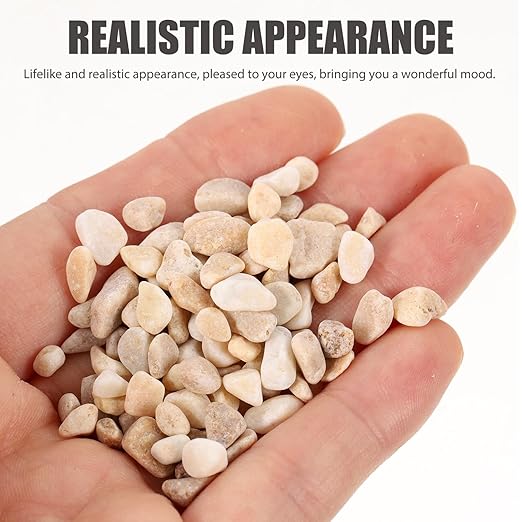 ORFOFE 1bag Natural Stone Decoration for Fish Tanks and Miniature Landscapes Gravel Bag of Versatile Decorative Rocks for Aquariums Terrariums and Sand Table Scenery