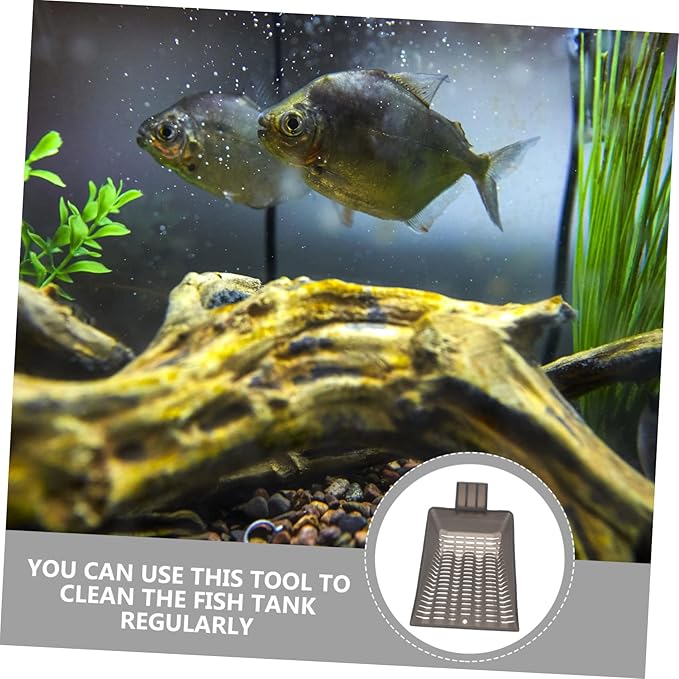 Sosoport Multi-Function Fish Tank Sand Shovel Plastic Aquarium Cleaning Tool for Sediment Removal for Household Use Wear-Resistant Design