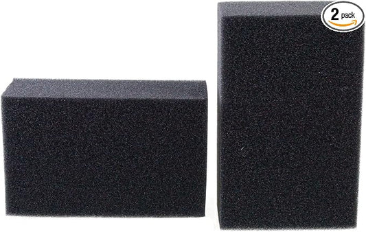 AQUANEAT 2 Pack Aquarium Bio Sponge Filter Media Pad Cut-to-Size Open Cell Foam Sheet for Fish Tank Sump (7.5" x 4.7" x 2.75")