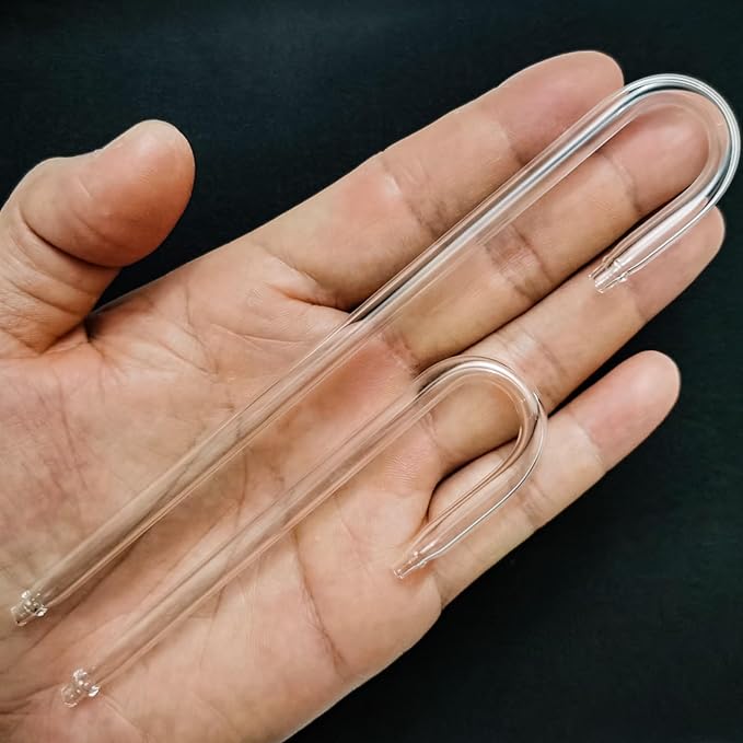 2PCS Glass U Shape Tube for Aquarium Air Pump Fish Tank Aquarium CO2 Diffuser Connect Tube
