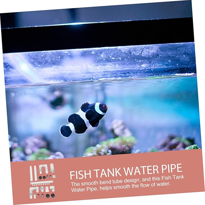 ibasenice 1set Replacement Aquarium Water and Outflow Tubes Fish Tank Accessories Easy Installation Smooth Design for External Filters