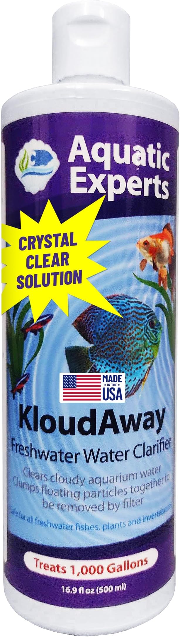 TankFirst Aquarium Water Conditioner - Concentrated 500mL and KloudAway Aquarium Water Clarifier 500 mL. Made in USA (Value Pack)