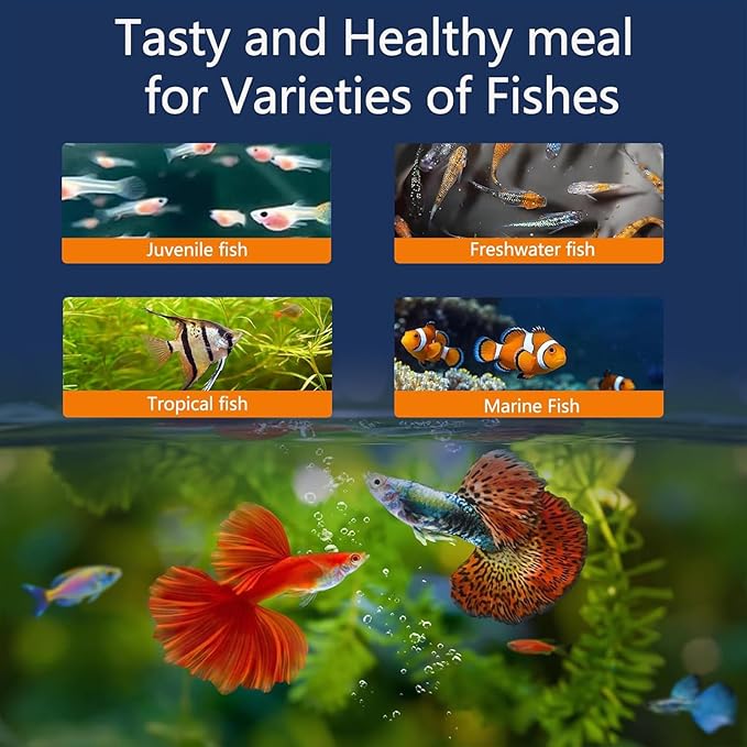 Daphnia, Instand Fish Food, 50ml Ready to Use Aquarium Fish Food, Non-Living, Food for Betta Saltwater Marine Freshwater Fish (Daphnia)