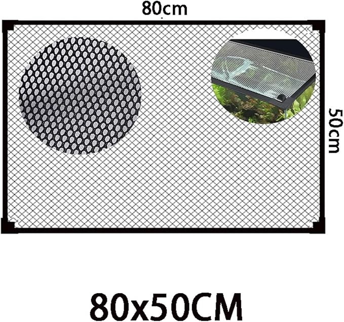 Mesh Screen Netting for Fish, DIY Magnetic Fish Tank Lid Multiple Sizes