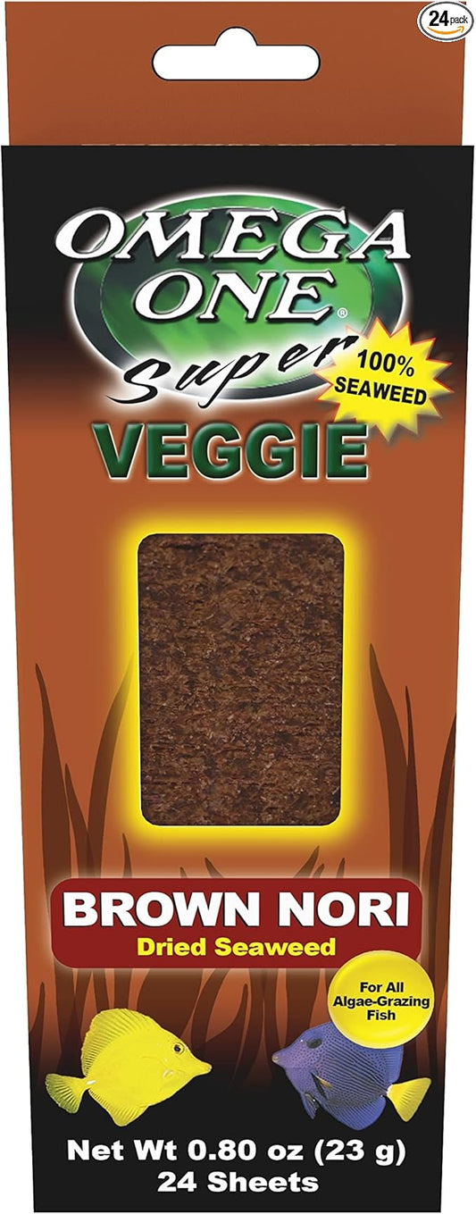 Omega One Seaweed, Brown, 24 Sheets Each (1 Pack)