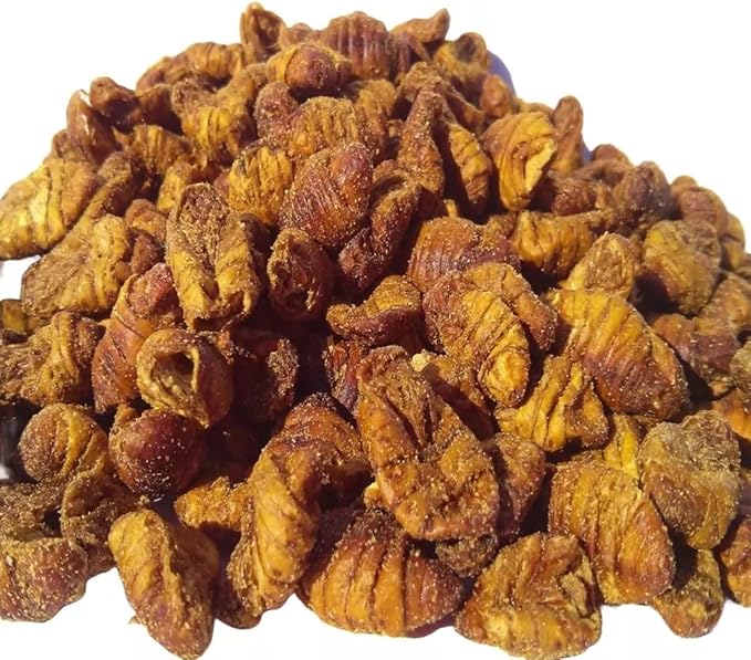 Silkworm Pupae, Freeze Dried for Koi, Pond Fish, Turtles, Large Fish. Silkworm is Rich in Natural Lipids & Proteins and a Natural Color Enhancing Treat..2-lb 8oz Lg Jar