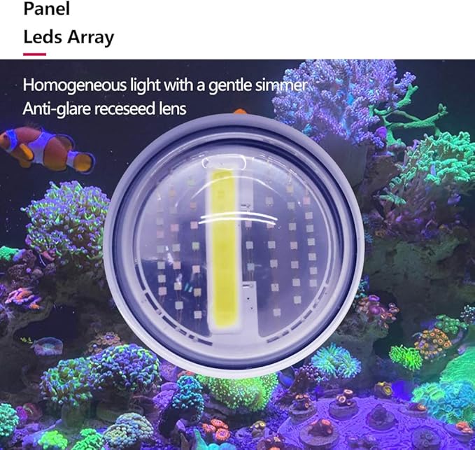 PopBloom RL90 Led Aquarium Light for Coral Reef, Smart-APP Control Reef Led Light Aquarium Marine Lighting Fish Tank Light for 90-120CM Saltwater SPS/LPS Mixed Reef Fish Aquarium
