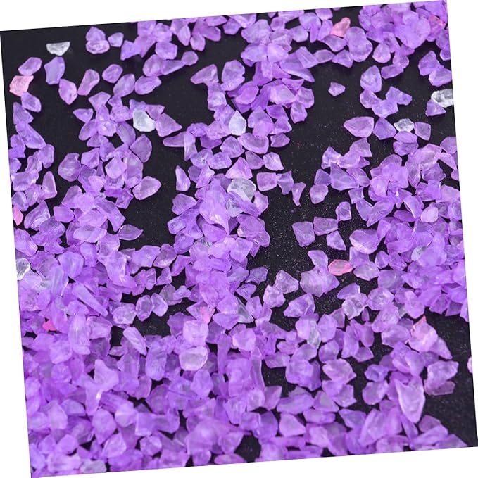 2pcs Glass Colored Sand Coarse Sand for Sandbox Decorative Micro Landscape Aquarium Fish Gravel