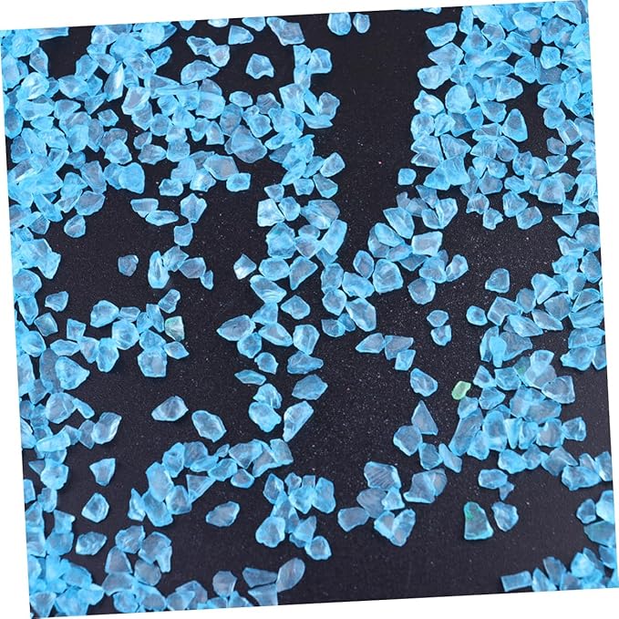 2pcs Glass Sand Blue Coarse for Sand Art Fish Tank Micro Landscape Decoration Fish Safe