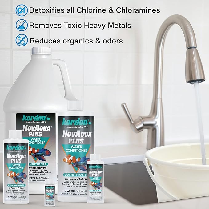 KORDON #33144 NovAqua Plus for Aquarium, 4-Ounce