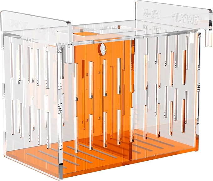 Acrylic Acclimation Box for Saltwater Fish and Reef Coral Quarantine Isolation Box for Aquarium Fish Hydroponic Plant External Breeding Box