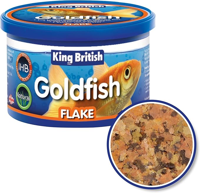 King British Goldfish Flake Food, 28 g, May Vary