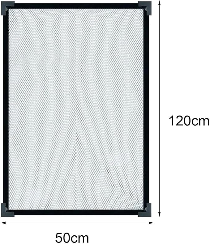 Mesh Screen Netting for Fish, DIY Magnetic Aquarium Lid Mesh Cover Replacement Multiple Sizes(80cmx40cm)