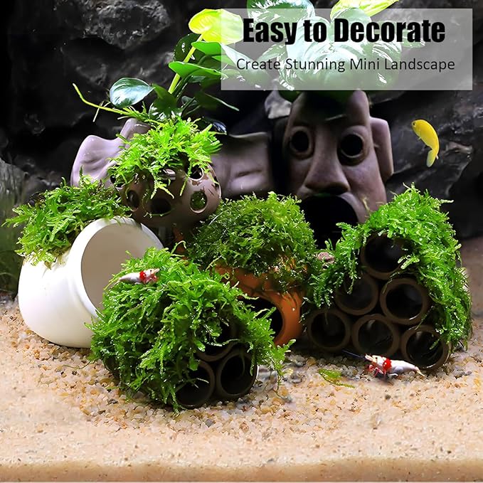 Aquarium Decorations Cave – Resin Fish Tank Ornament Barrel Hideout for Betta, Shrimp & Small Fish, Rock Cave Shelter Breeding & Hiding Decor Broken Barrel Aquarium Decoration (Hiding Tube)
