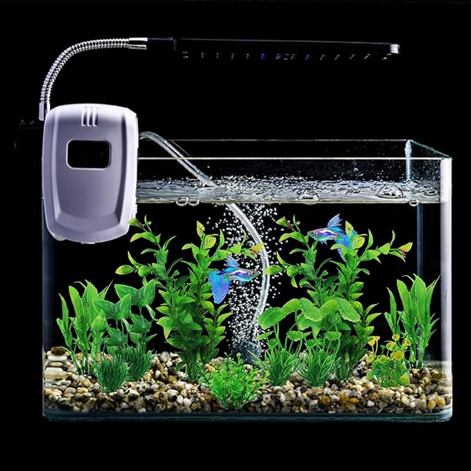 QUOZUO Fish Tank Accessories Aquarium Decorations Green Plants, 10pcs Green Fish Tank Decorations Plastic Plants, Fish Tank Decor, Aquarium Decor Artificial Plants