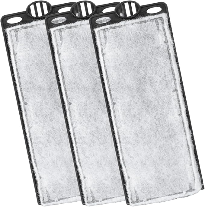 REPTIZOO Replacement Filter Cartridge for Turtle Tank, 3PCS Reptile Internal Filter Accessories for GLB07