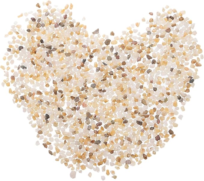 MECCANIXITY 250g/0.55lb 3-6mm Decorative Gravel Stones, Coarse Sand Stone DIY Decor for Vase Filler Beads Crafts Fish Tank Aquarium Garden Decoration Potted Plants, Taupe