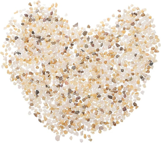 MECCANIXITY 250g/0.55lb 3-6mm Decorative Gravel Stones, Coarse Sand Stone DIY Decor for Vase Filler Beads Crafts Fish Tank Aquarium Garden Decoration Potted Plants, Taupe