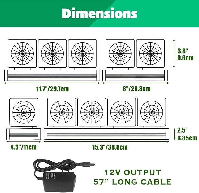 Aquarium Chiller, Fish Tank Cooling Fan System for Salt Fresh Water, 2 Variable Speed, Wide Angle Adjustable (2-Fan)