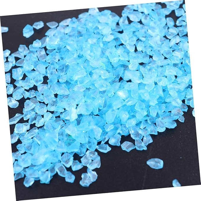 2pcs Craft Sand Decorative Glass Pebbles for Sand Art Micro Landscape Fish Tank Decoration