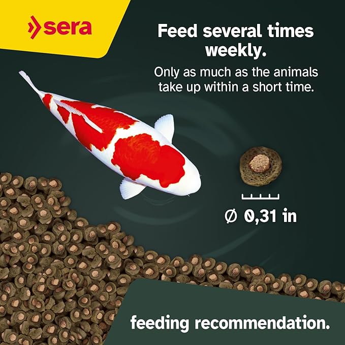 Sera Koi Professional Color 15.43lb | Spirulina & Haematococcus Algae for Vibrant Colors and Ideal Growth | Co-Extrusion Technology for Optimal Health | Floats for Year-Round Feeding Above 46°F