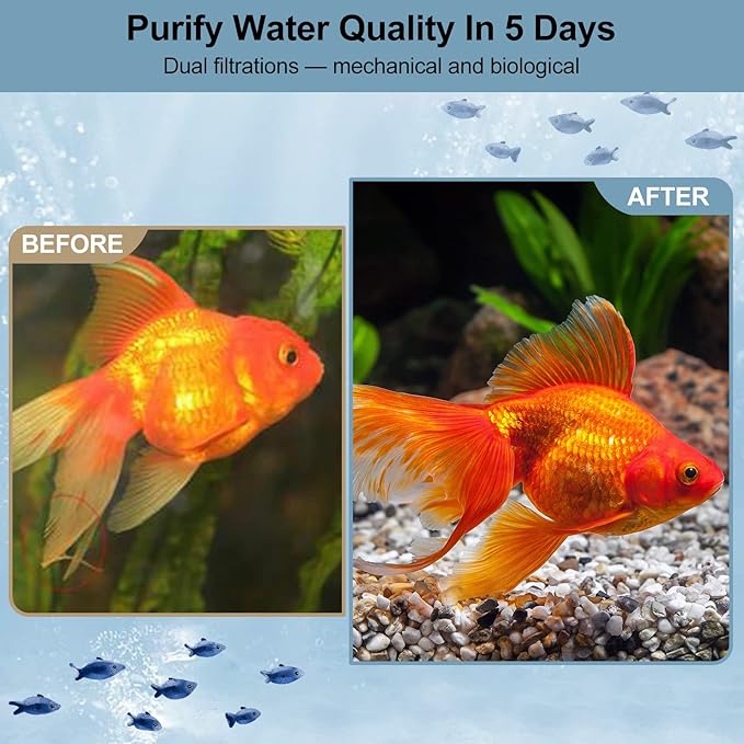 RealPlus Aquarium Filter Media Bio Ceramic Brick Bio Filter Media for Marine and Freshwater Aquarium Canister Filter Pond Fish Tank, 6 Pack (4" x 4" x 1")