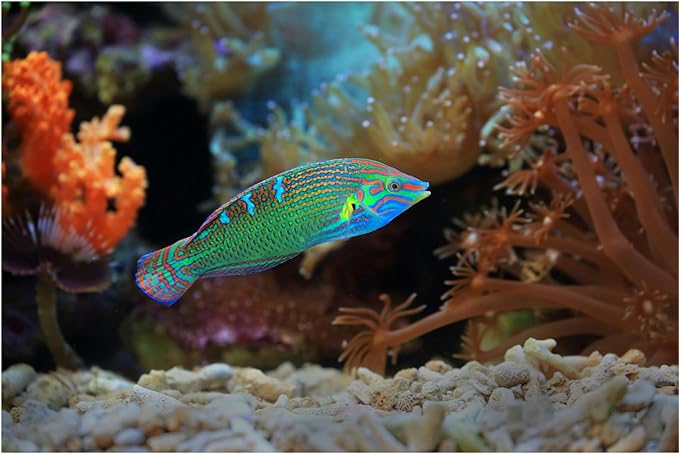 Fish Tank Coral Filter Fish Tank Filter Crushed Coral for Freshwater Aquarium Bio Ceramic Filter Media Fish Tank Filtration Material Pond Filter Media Reusable Aquarium Filter