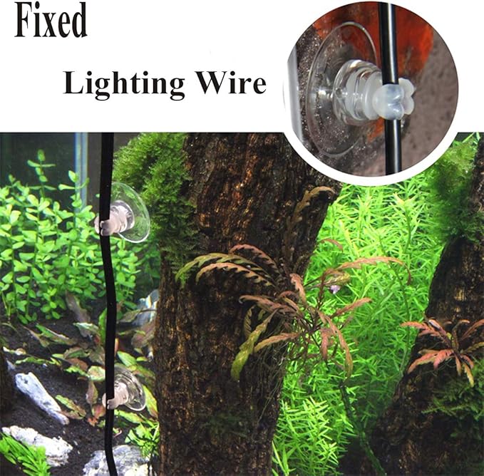 Aquarium Suction Cup Clips Air Tube Holders for Fish Tank,10 Pieces, Fit Tube/Lighting Wire Outer Diameter 0.2-0.23 Inch.