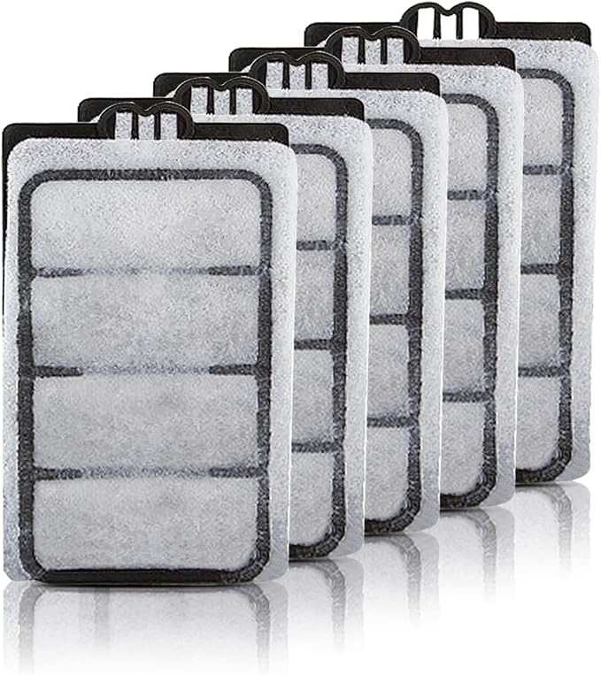Turtle Tank Filter Ultra-Low Water Filtration, 3 Layers of Filtration, Silent Water Pump, Suitable for Reptiles, Turtle Tanks, Amphibians, Frog, Fish Tank (Filter Chips)