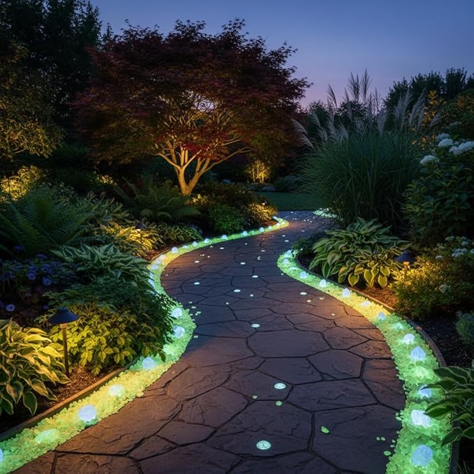Shiny Stone Glow in The Dark Aquarium Neon Gravel Sand, Decorative Rocks for Fish Tank and Fairy Garden, Home Dec,305g/0.67lbs (3-5mm, Yellow Green)