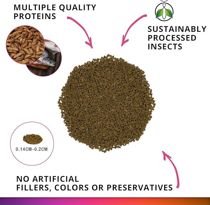 Fluval Bug Bites Color Enhancing Fish Food for Tropical Fish, Granules for Medium to Large Sized Fish, 1.6 oz., A6589, Brown (Pack of 2)