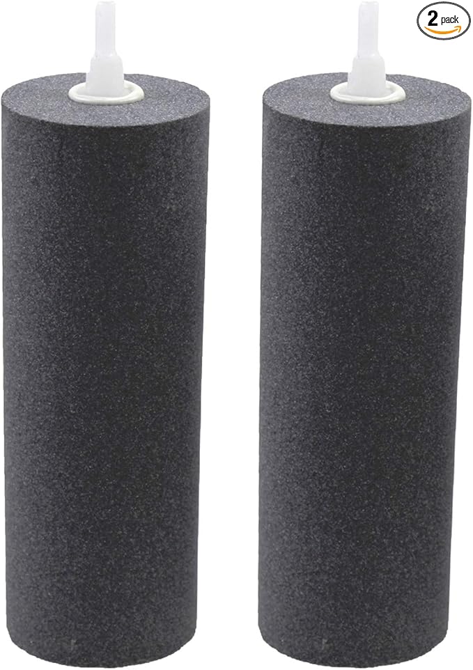 AQUANEAT Aquarium Air Stones 6x2 inch 2 Pack, Large Airstone, Aerator Bubble Diffuser, Air Pump Accessories for Aquariums, Hydroponic, Ponds and Fish Tanks