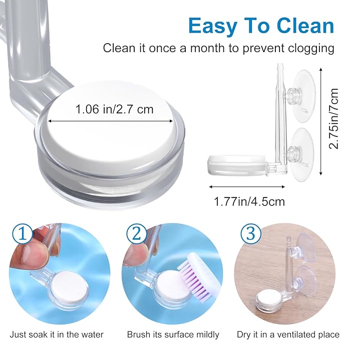 Aquarium Air Stone Disc, CO2 Diffuser for Aquarium Plants Fish Tank Nano Bubble Stone Kit Ultra-high Dissolved Bubbler Airstone with Accessories for Fish Tank and Small Bucket