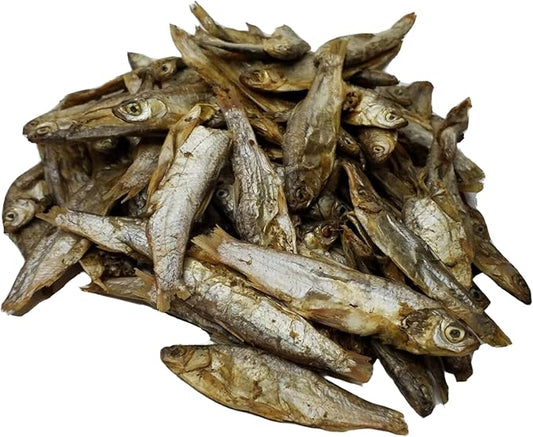 3"- 5" Fresh Water Freeze Dried Fish for Piranha, Large Fish, Turtles, Cats, Sugar Glider, Marmosets, Chinchillas, Squirrels, Hamsters…1-lb & 12oz Lg Jar