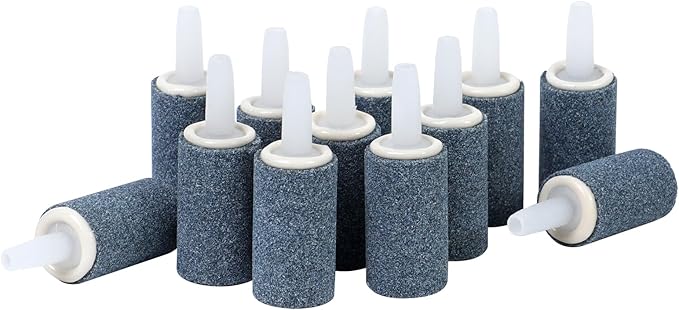 AQUANEAT Aquarium Air Stones 1 inch 96 Pack, Bubble Stone, Fish Tank Airstones, Aerator Stone Bubble Diffuser, Air Pump Accessories for Aquariums, Fish Tanks, and Hydroponics