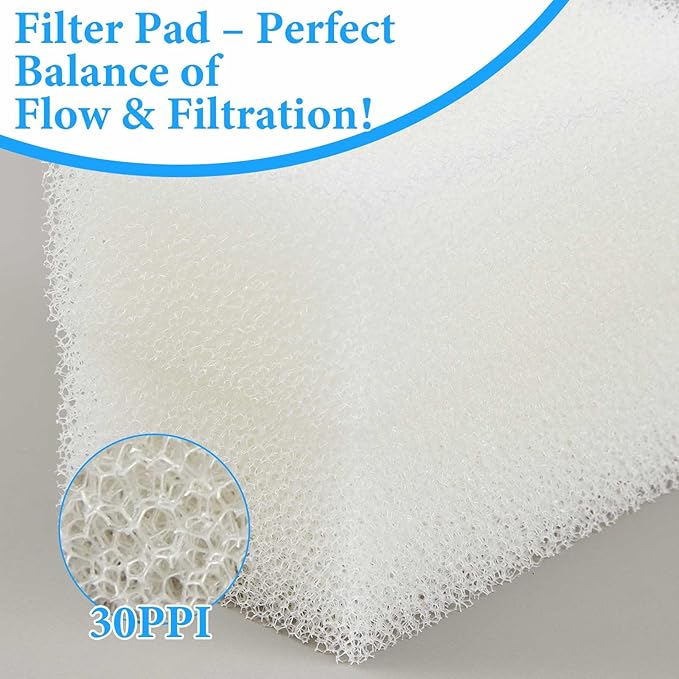 Threlaco 12 Pcs Compatible with Aquaclear 70 Foam Filter Inserts, for Filtering Mechanical and Biological Media, Keeping the Water Tank Clean and Fresh