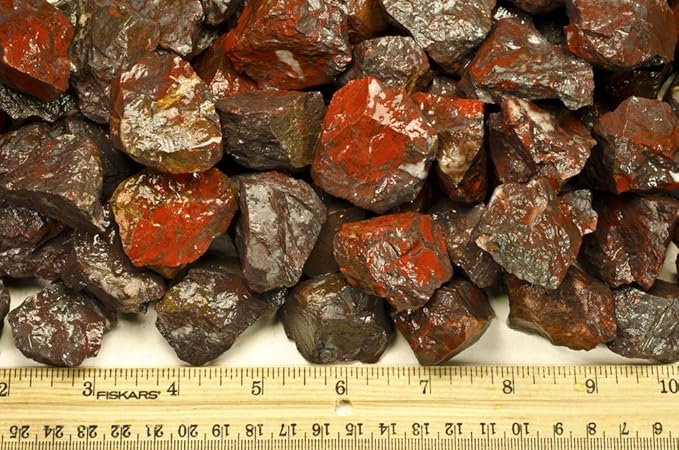 Fantasia Materials: 1 lb Brecciated Jasper Rough Stones from India