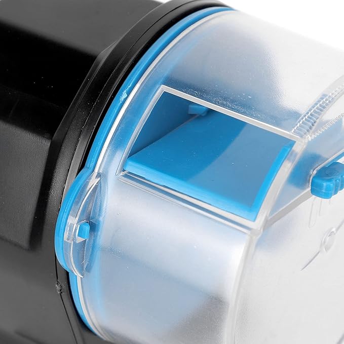 Feeders Feeder Fish Food Timer Fish Food Vacation Feeder Auto Fish Feeder Vacation Timer Feeder for Fish Electric Adjustable Small Fish Feeder Timer Aquarium Automatic Fish (Blue)