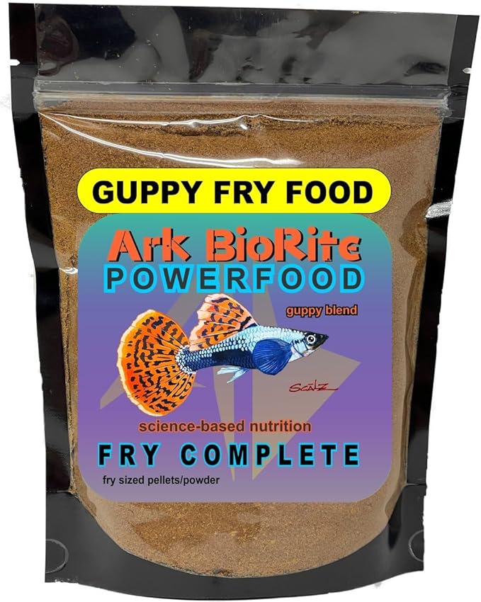 8oz Fry Juvi Baby Guppy SuperFood, All Natural, No Fillers, Complete Nutrition powerfood, Color Enhancer