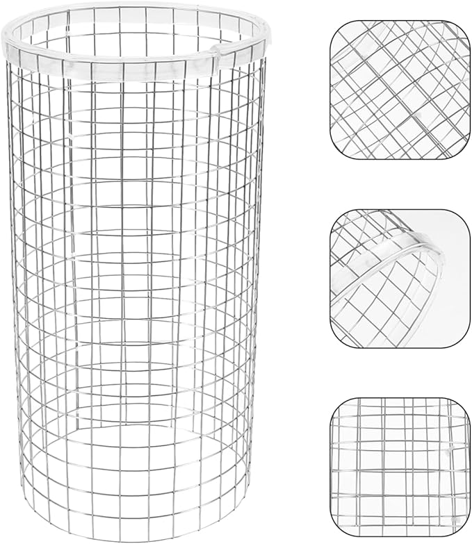 Aquarium Fish Breeding Cone Grid: Spawning Isolation Net for Angelfish Tank, Iron Incubator Box Protector Mesh for Small Fish and Shrimp Isolation 9x4.7