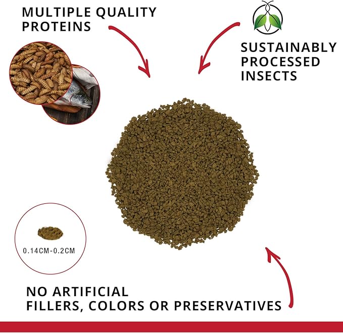 Fluval Bug Bites Cichlid Fish Food, Granules for Small to Medium Sized Fish, 3.74 lb., A6598