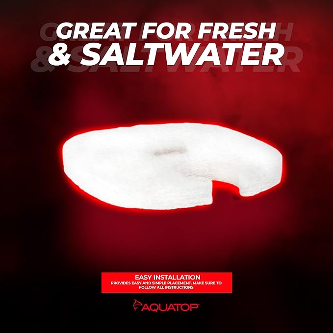 Aquatop Replacement White Filter Pads – Compatible with Forza FZ13 Canister Filters – Aquarium Filter Refills – Maintains Crystal Clear Water