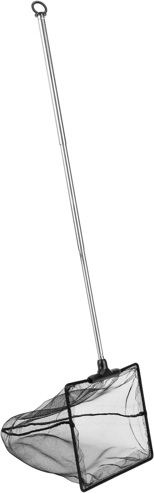 Lpraer Aquarium Fish Net with Extendable Stainless Steel Long Handle Fine Mesh Net for Fish Tank