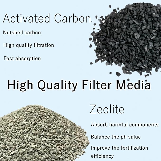 16 Pack PF-L Fish Tank Filter Cartridges, Aquarium Filter Cartridges Replacement Compatible with Top Fin Silenstream PF20, PF30, PF40 and PF75 Power Filters
