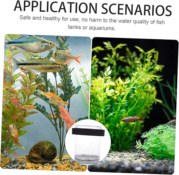 Ipetboom Guppy Breeder Box Aquarium Isolation Fish Hatchery Tank with Transparent Cover for Newborn Fry Protection and Pregnant Guppy Separation